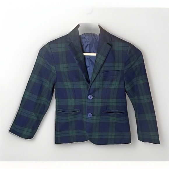The Beaufort Bonnet Company Other - The Beaufort Bonnet Company Boy Booker Blazer Jacket Blackwatch Plaid Size 8